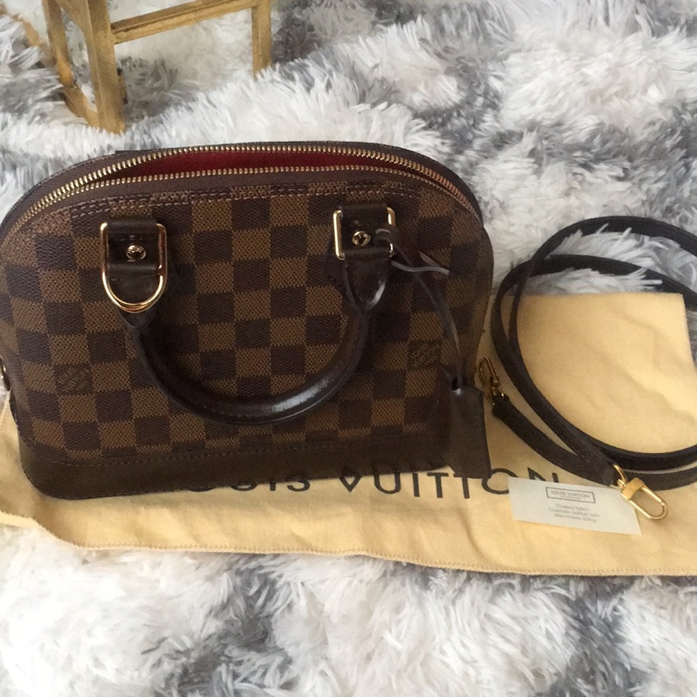 Authentic Louis Vuitton Alma BB Damier Ebene